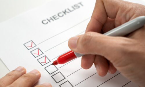 Do we need a checklist? 