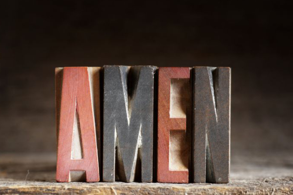 ‘Amen,’ transcends backwards in time